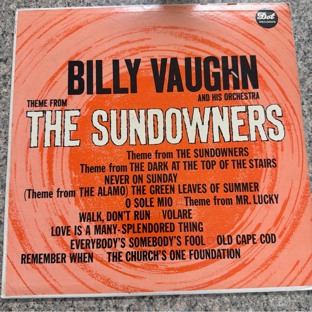Billy Vaughn 'The Sundowners' Vinyl Record